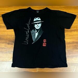 🔥 Vintage Leonard Cohen Tour T-Shirt - Size Medium